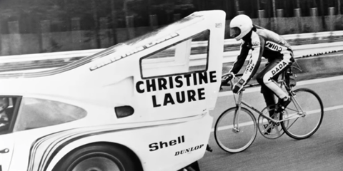 Pushing Air in a Porsche for a Cycling Record